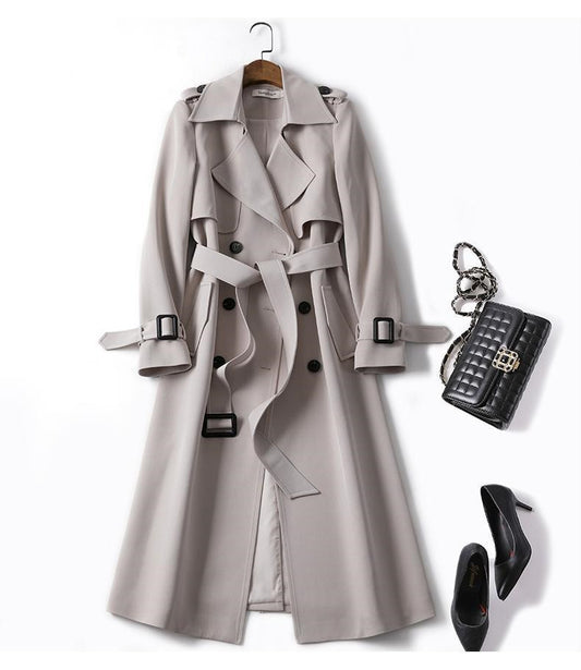 Yara – Elegant dubbelknäppt trench coat