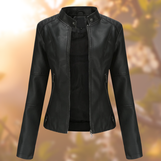 Oona - Elegant skinnjacka med unik design