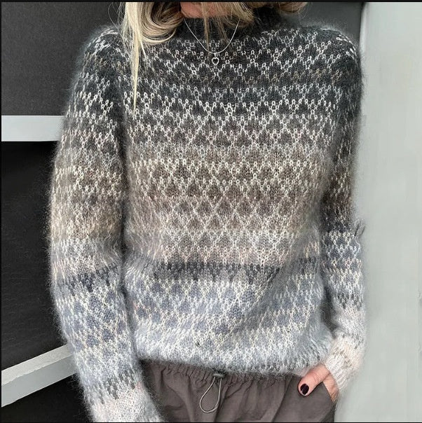 Genrich – Färgglad pullover med geometrisk design