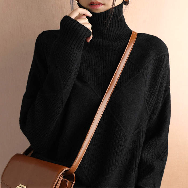 Gene – Elegant turtleneck tröja