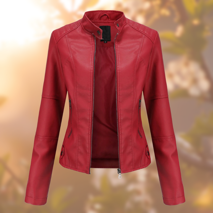 Oona - Elegant skinnjacka med unik design