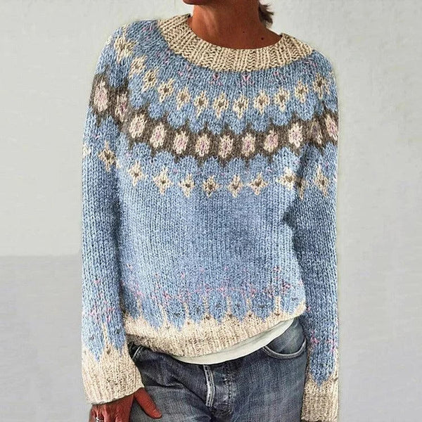 Lenn – Mjuk 3D-sweater med rund hals