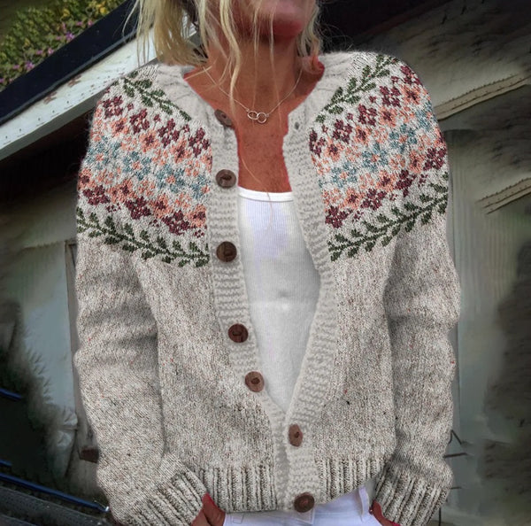 Zahair – Mjuk 3D mönstrad cardigan