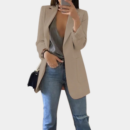 Bella – Elegant lång blazer för damer