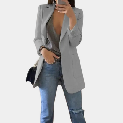 Bella – Elegant lång blazer för damer