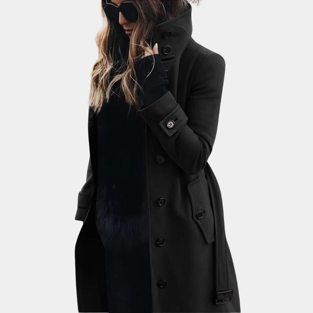 Aona – Elegant lång trenchcoat för damer