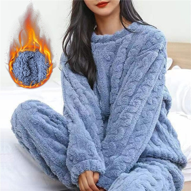 Sylvia - Pyjamas-set i fleece för kvinnor