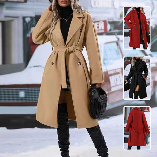 Jorn – Stilren dubbelknäppt trench coat