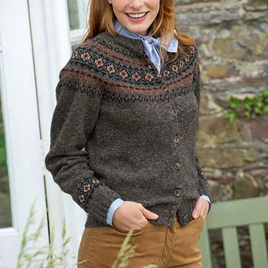 Doreen – Elegant stickad cardigan i ull