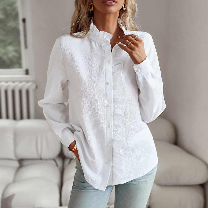 Leone - Elegant sidenblus med komfort